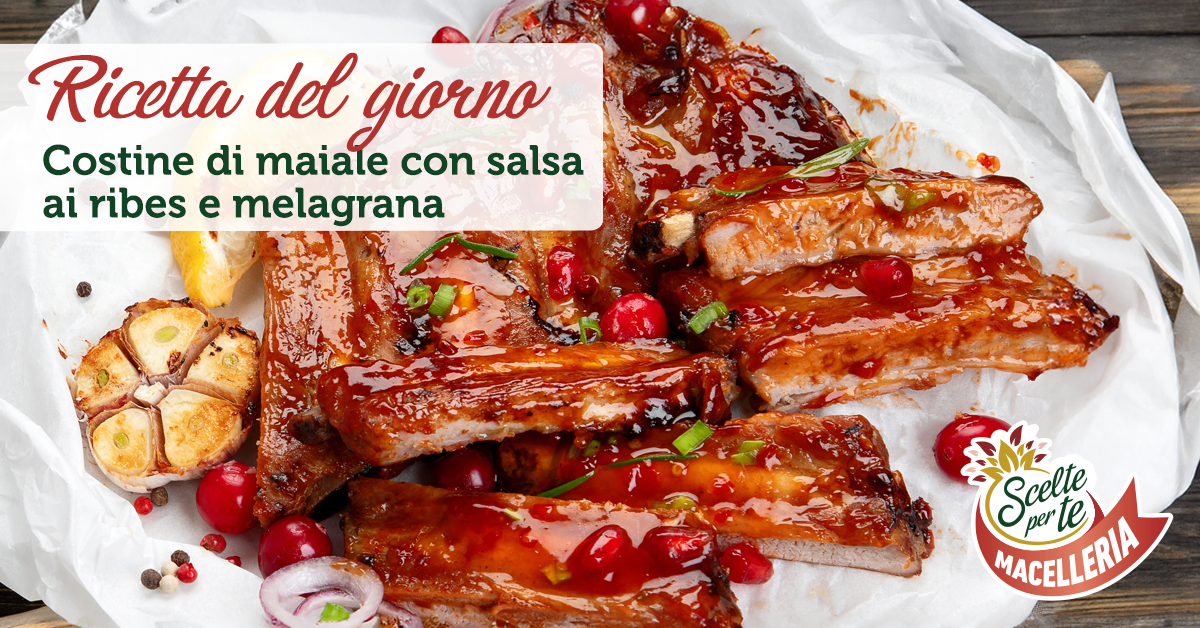 Ricetta Costine Di Maiale Con Salsa Ai Ribes E Melagrana Macelleria