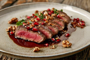 tagliata-di-chianina-con-melagrana-e-noci